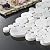 Simple Tile - 5 Sheets Marble Mosaic Tile for Kitchen Backsplash, Bathroom Shower Floor etc., Bolle Collection, Mixed Rounds, 12"X12"X3/8", Polished (Set of 5 Sheets, MM 9101 - Carrara White)