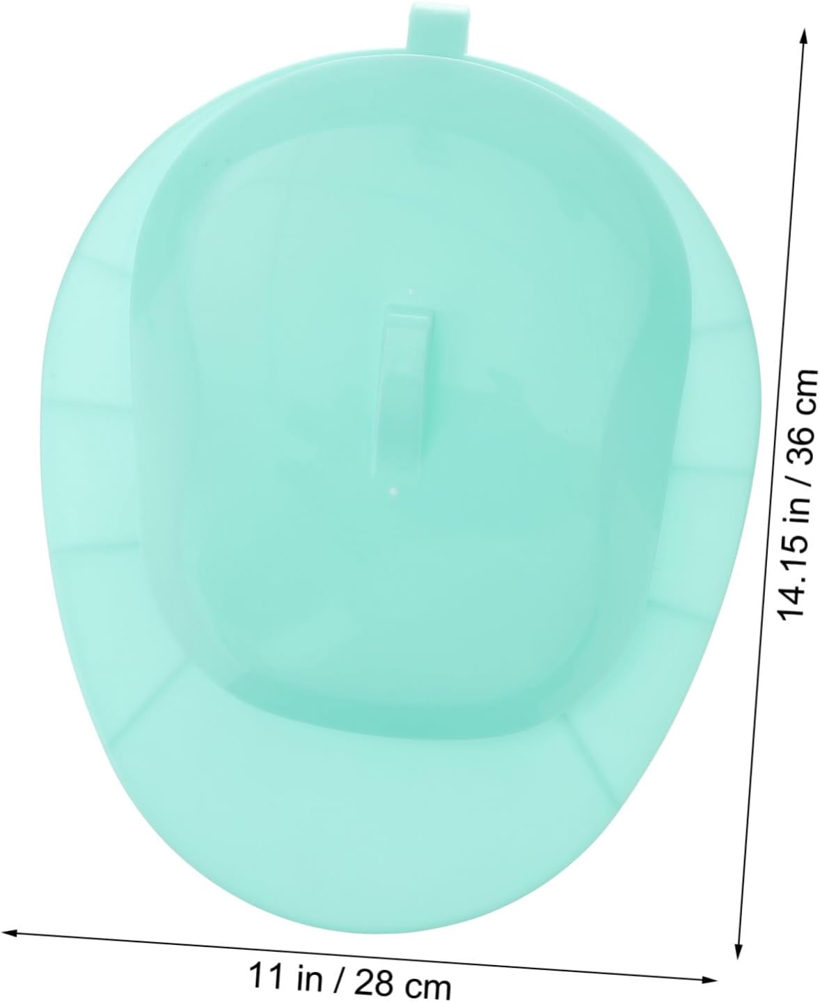 Plastic Bedpan with Handle for Bedridden Patients and Pregnant Women Horizontal Urinal with Curved Edges for Comfortable Use Wide Seat Surface Suitable for Elderly Disabled and