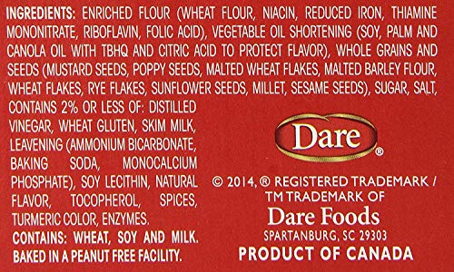 image for Dare Vinta Crackers, Original – Delicious Bold Taste of 8 Grains and