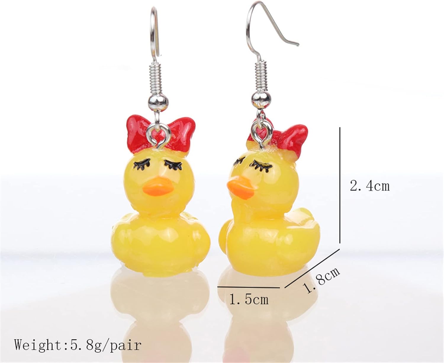 ONLYJUMP Acrylic Cute Mandarin Duck Earrings Fashion Unique Personalized Earrings Funny Statement Earrings Sweet Animal Duckie Dangling Earring for Women Charming Jewelry Gift - Image 7