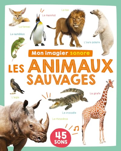 Mon imagier sonore - Les animaux sauvages