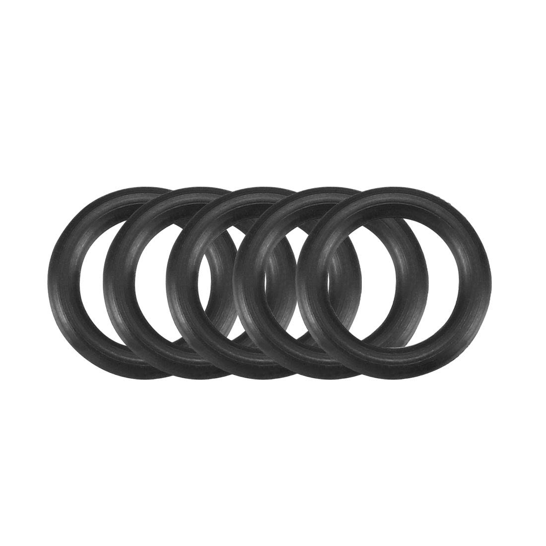 sourcingmap Nitrile Rubber O-Rings 11.6mm OD 7.8mm ID 1.9mm Width, Metric Sealing Gasket, Pack of 30