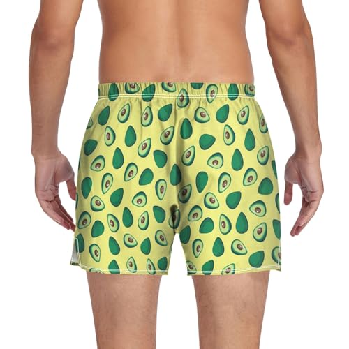 Men's Cotton Boxers Briefs Avocado Breathable Boxer Shorts Underwear with Button Fly2