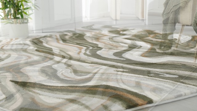 Tapete Abani verde 310x236 cm diseño contemporáneo miniatura 7