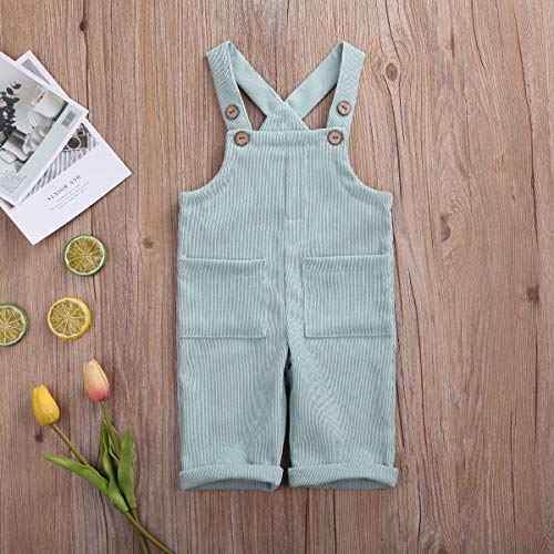 Toddler Kids Baby Boy Girl Bib Overalls Suspender Pants Solid Straps Trousers Halter Romper Jumpsuit Bottom Outfit2