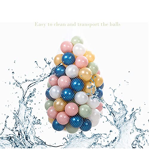 Ritaifer Ball Pit Balls 100 Pcs For Kids, Children Crush-Proproof Plastic Balls For Ball Pit With 6 Bright Colors, Safe And Non-Toxic, Bpa Free, Baby Toddler Pit Balls With Storage Bag (2.2Inch) #TOP5