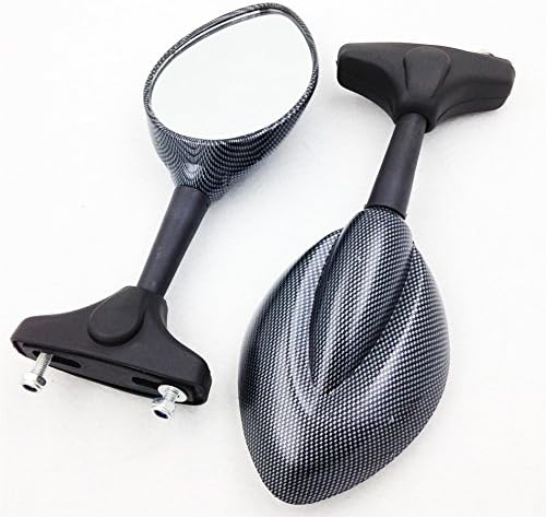Espejo SMT-Carbon con forma de gota de lluvia compatible con Suzuki Katana Gsxr 600 750 1000 Tl 1000 Hayabusa 1300 Gsx Sv650 B017QP719O