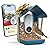 Birdbuddy PRO Non Solar Smart Bird Feeder with Camera - AI Bird Species Identification, 5MP Photos, 2K HD Video Live Stream Camera, Slow-Motion Video, 2.6in Focus - Blue - Non Solar
