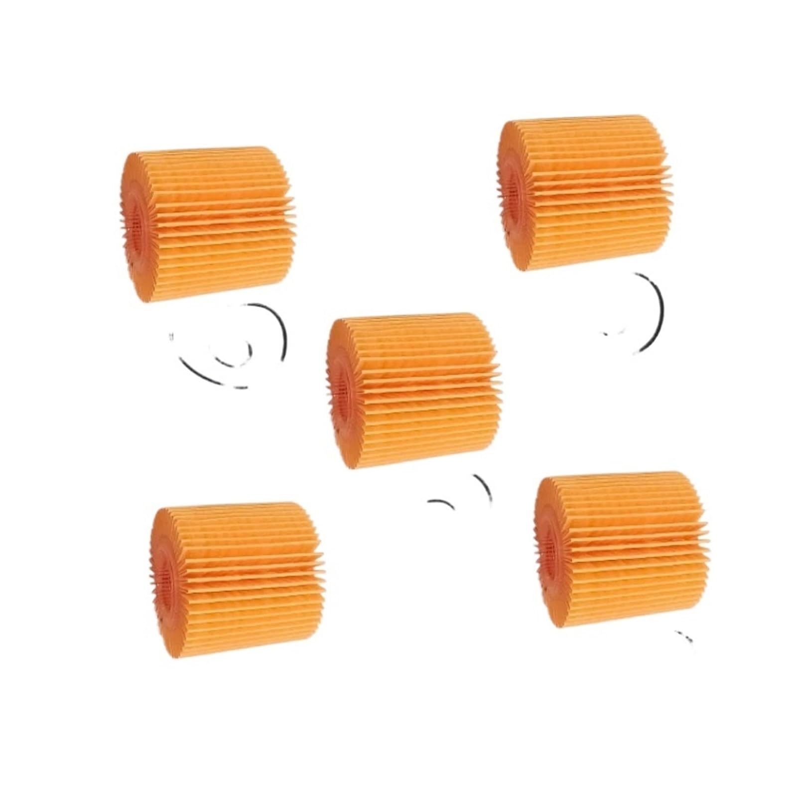 Tscfhgqi One Color 04152-Yzza1 04152-31090 Oil Filter(5Pc)