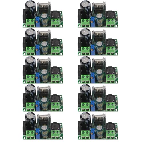 DIANN 10pcs AC/DC to DC Step Down Buck Converter Voltage Regulator Power Supply Board 2A LM2596HV Converter Module