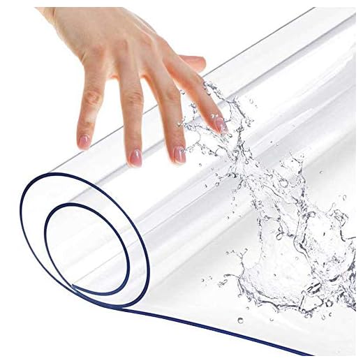 Clear PVC Table Protector Mat
