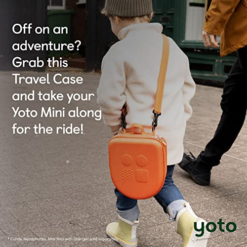 Image of Yoto Mini Travel Case - Kids Accessory, Protective Hard-Shell Carrier with Adjustable Shoulder Strap, Holds Mini, Headphones and Up to 30 Audiobook Cards