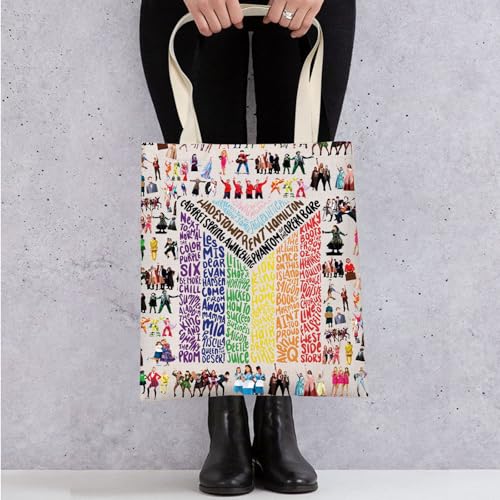 Bolso tote musical para fans del teatro, regalo con personaje de drama y teatro miniatura 6
