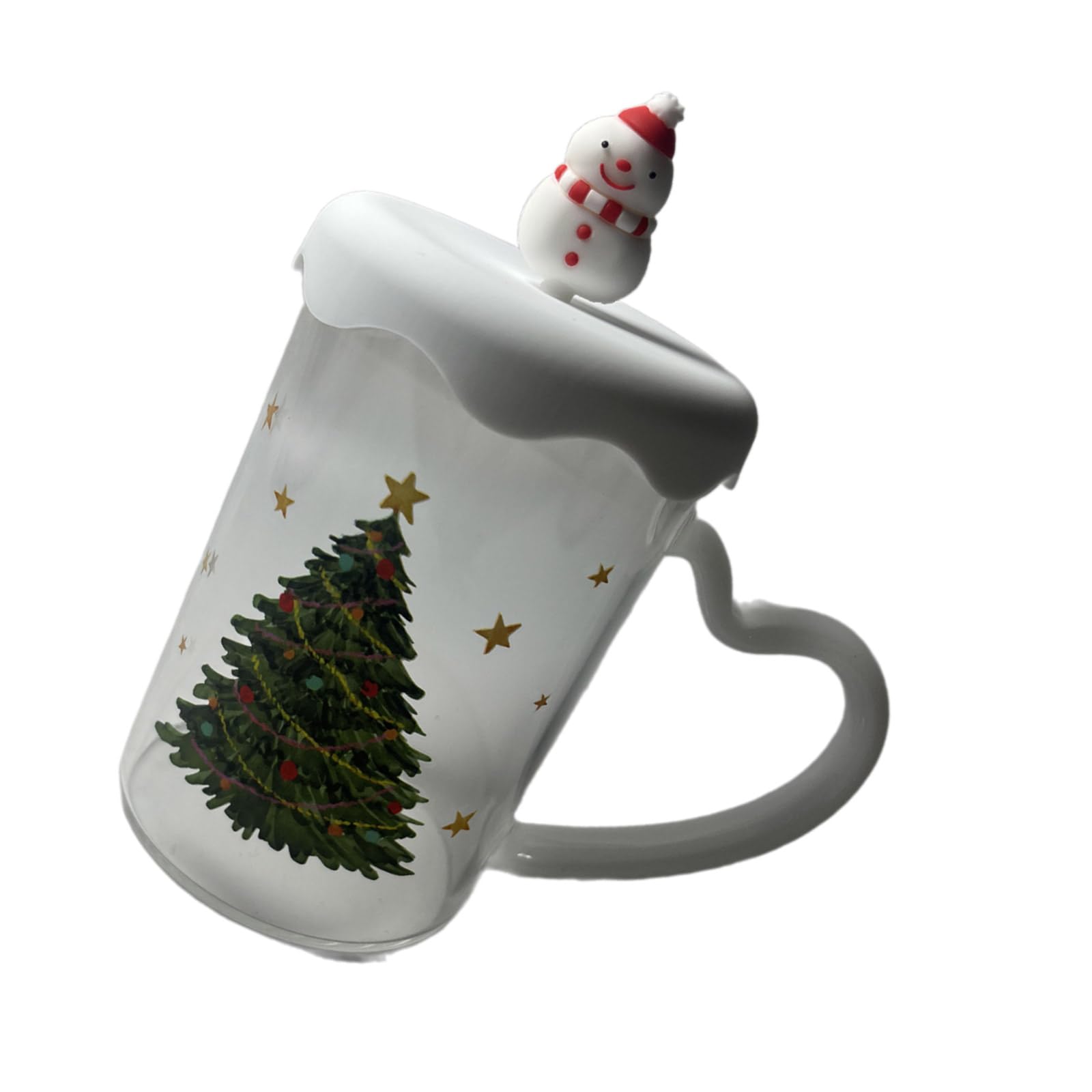 carotoe Glasswares Cocktails Cups Christmas Series Unique Drinking Cup Beverage Cups Glass Texture Suitable for Any Setting Christmas Cup