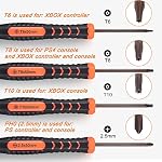 JOREST Repair Kit for PS4 PS3 PS5 Xbox one/360, PH0 and T6 T8 T10 Torx Security Screwdriver, Crowbars, Tweezers, Brush, Cleaning and Disassembly Tool for Controller and Console