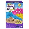 Geurend Kinetic Sand – verpakking van 907 g met 4 pakken van geurend Kinetic Sand – Dol op deeg x Gekke bananen x Malle meloenen en Frambozenfeestje – Sensorisch speelgoed