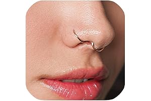 14k Rose Gold Nose Ring Hoop for Women