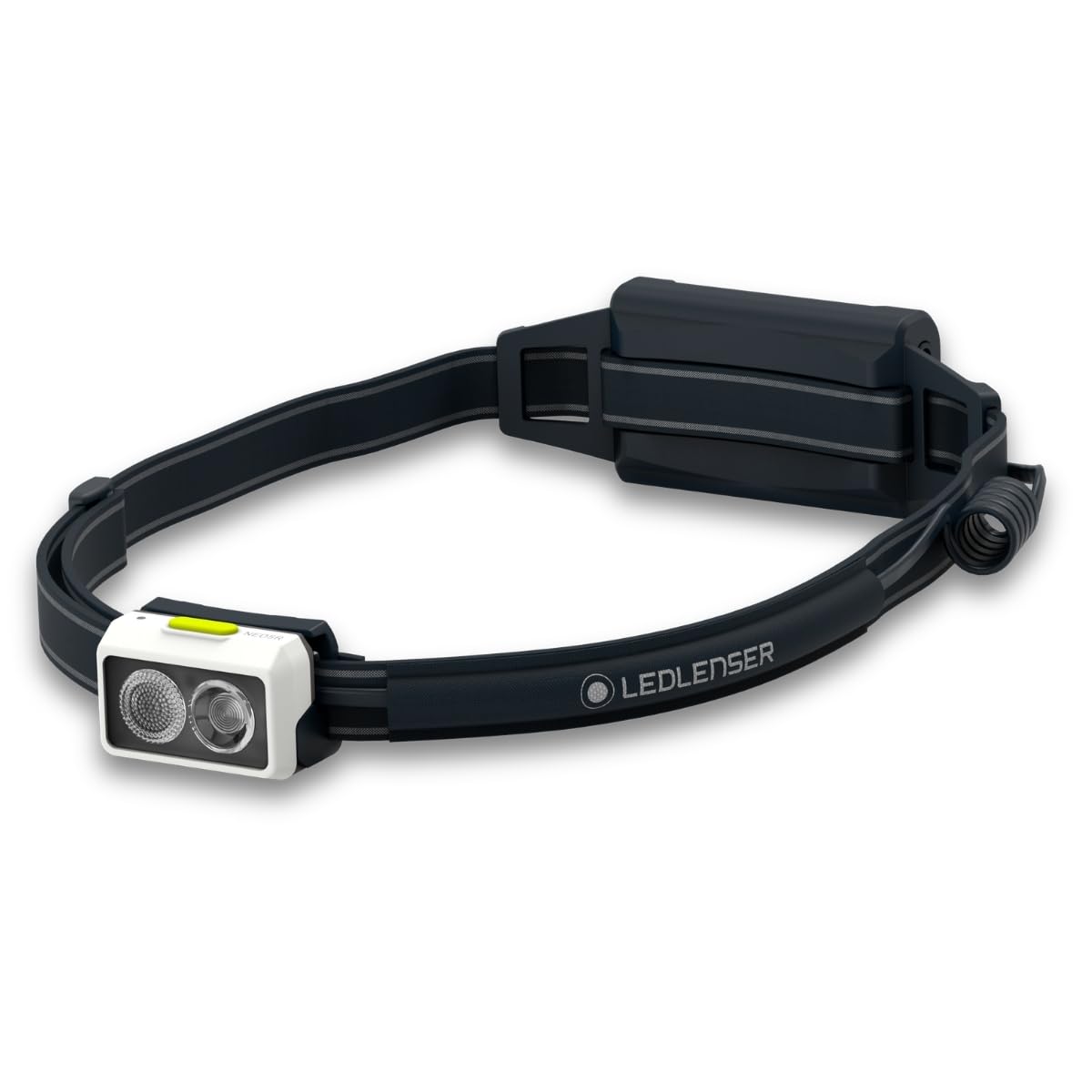 Ledlenser Green / White Neo5r Rechargeable Running Head Torch, 600 Lm, Lightweight 104G