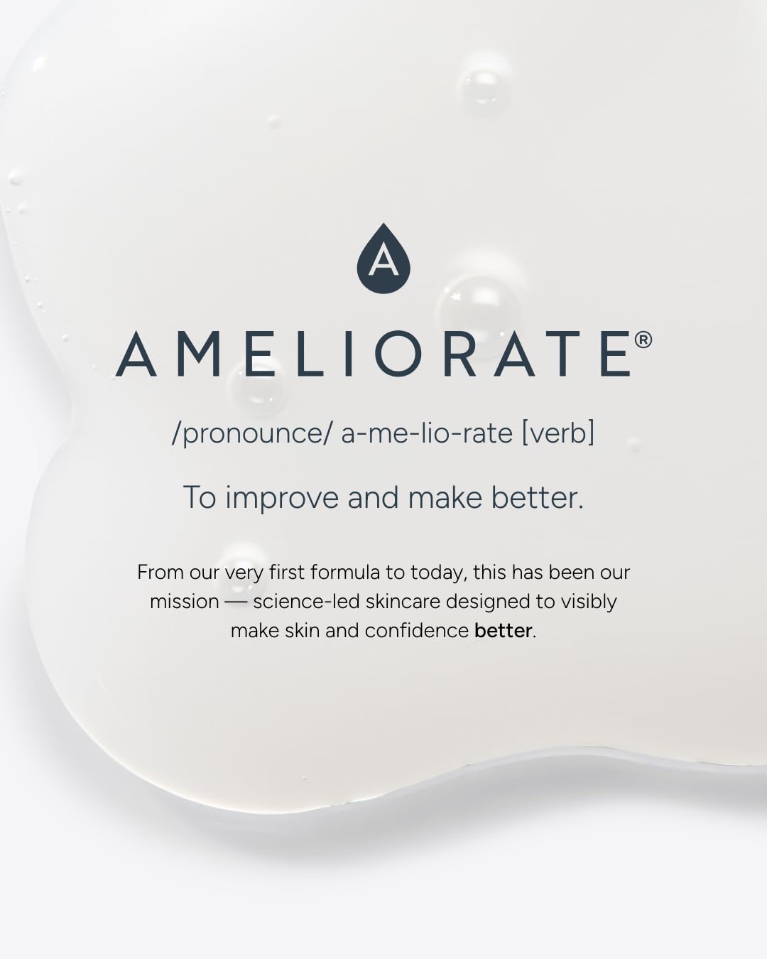 AMELIORATE Transforming Body Exfoliant 500ml for Keratosis Pilaris (KP), Bumpy & Dry Skin | Dual-Action AHA & Bamboo Scrub | Hydrating & Smoothing | Dermatologist Approved