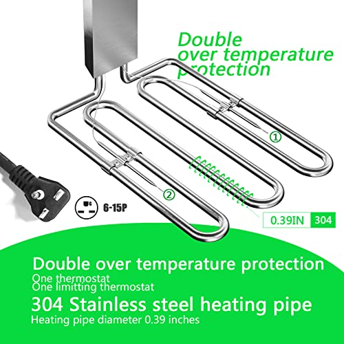 Topkitch Electric Commercial Deep Fryer 12L X 2 Dual Tank With 2 Frying Baskets And Lids Countertop Fryer For Restaurant With 3300W, 240V, 6-15 Phase Plugs #TOP5