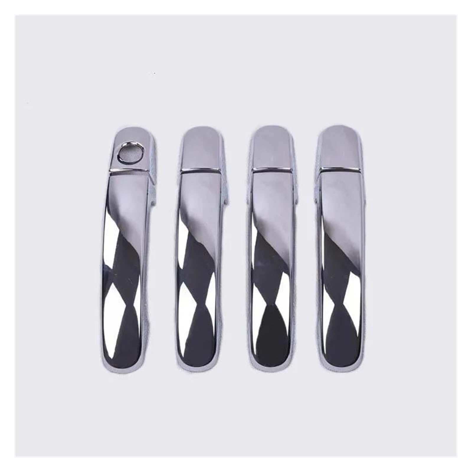 SLIMES Chrome Door Handle Cover Trim Molding Catch Overlay Garnish Cap Cup Protector for Ford C-MAX 04-10 MK1 C MAX Protection(Chrome)