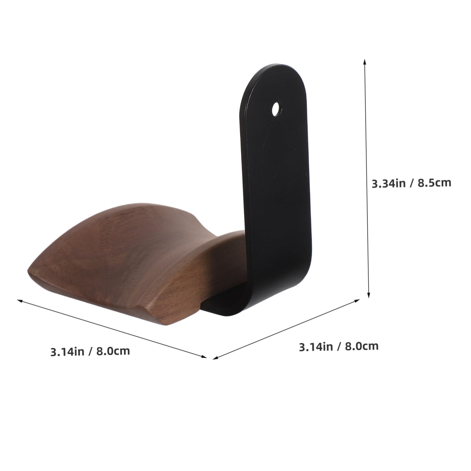 DOITOOL Estante para auriculares montados en la pared gancho para auriculares gancho de colgilla de pared aleación de aluminio Marrón claro
