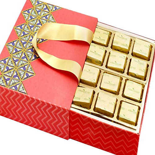 Ghasitaram Gifts Diwali Gifts Diwali Chocolate – 2 Part 12 Pcs Chocolate Bag Box