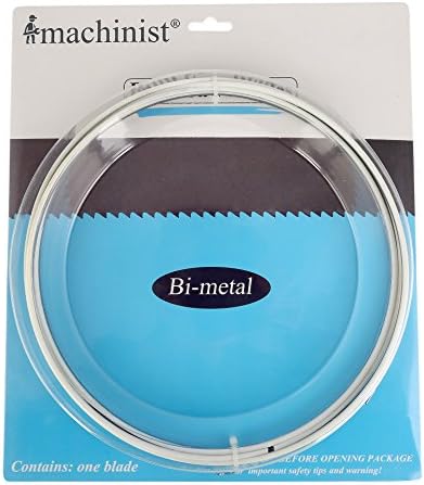 Imachinist S100341214 M42 100-3/4" X 1/2" X 14tpi Bi-Metal Band Saw Blades for Metal Cutting