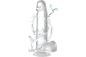 Realistic 8.0-inch Silicone Wand with Concealed Suction Cups