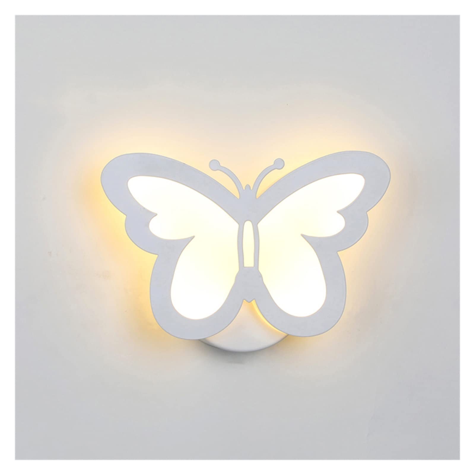 Lámpara de pared de hoja de mariposa en aluminio con acabado de alta calidad y diseño LED