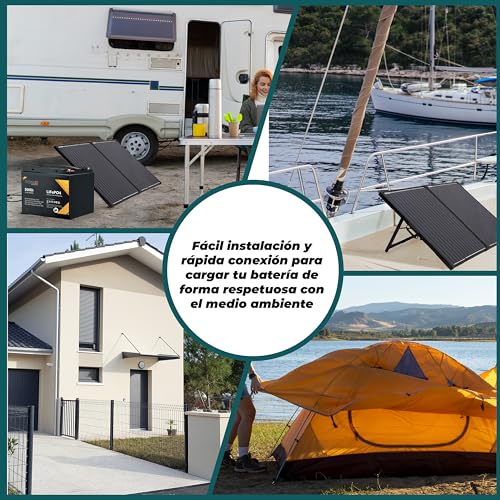 Cargador solar Technaxx de 100W TX-215 portátil monocristalino 7