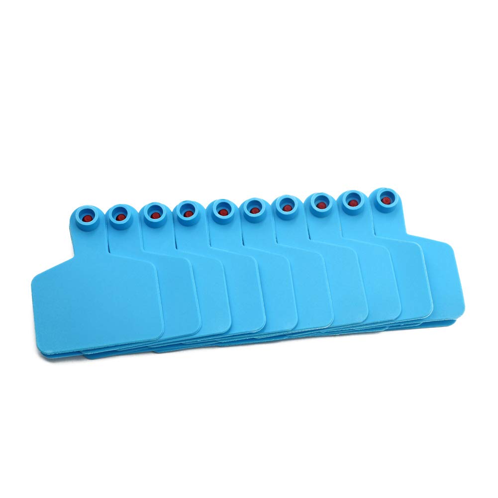 Etichette auricolari vuote per bestiame TPU Confezione da 100 blu