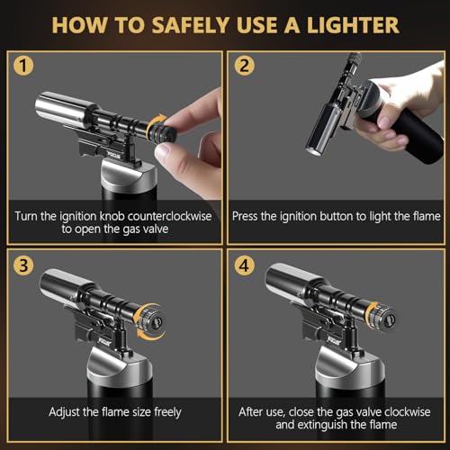 Briquet torche rechargeable pour réussir la caramélisation de la crème brûlée - 8