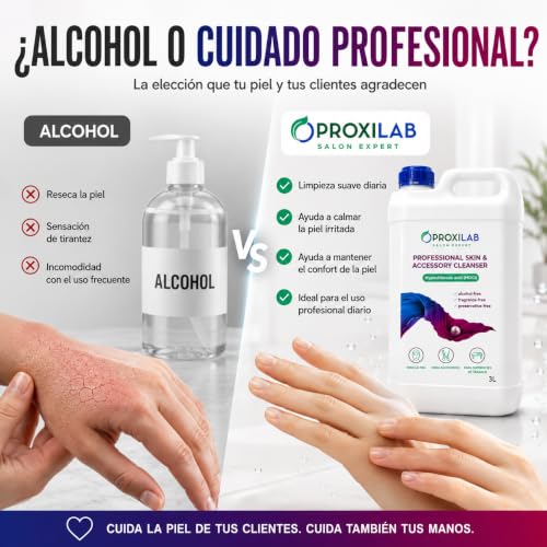 Miniatura 5 de Proxilab 3 L Solución Cosmética Profesional Con Ácido Hipocloroso Estabilizado Cuidado De La Piel Sensible Y Limpieza De Herramientas De Belleza Sin Alcohol Ni Perfume