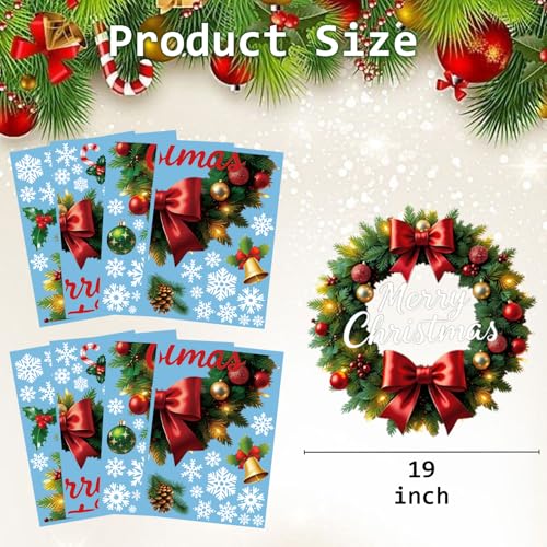 IMISHM 8 Adhesivos Navideños para Pared miniatura 2
