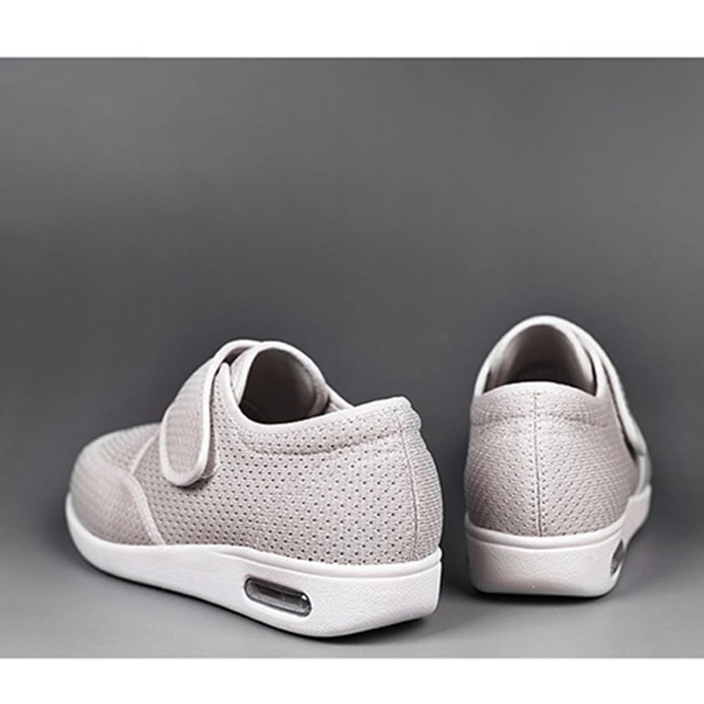 Buty Cukrzycowe Dla Kobiet, Letnie Buty Damskie Dla Osób Starszych O Szerokiej Szerokości, Regulowane Zapięcie Na Rzepy, Antypoślizgowe, Oddychające I Lekkie