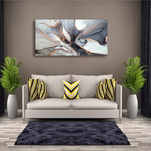 Abstract Art Pictures Canvas Wall Art For Living Room Bedroom Or Bathroom Wall Decor,Abstract Wall Art Print Paitnings For Home Decor,Line Drawings Waterproof Stretched Ready To Hang-20X40Inches #TOP2