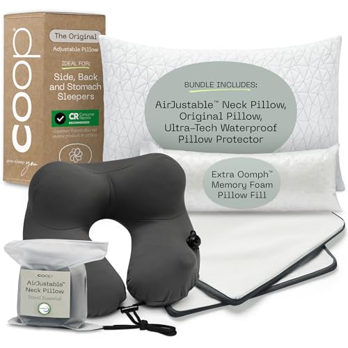 Set 3 Almohadas ajustables para descanso y viaje miniatura 1