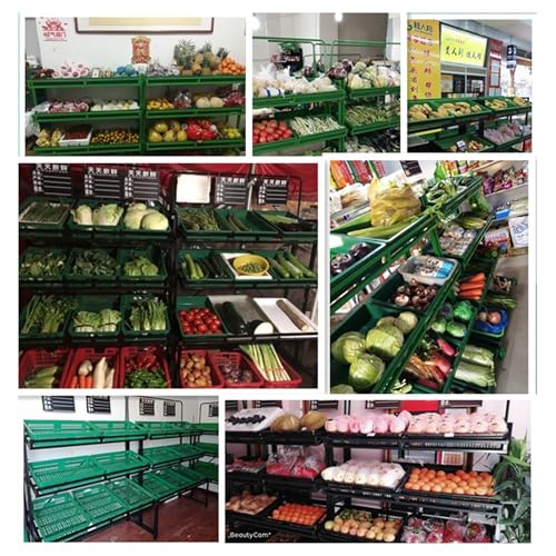 Estantería para verduras con cajas extraíbles que optimiza el espacio de tienda 7