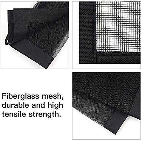 Magic Pet Gate, Mesh Dog Gate, Puppy Gates And Baby Gate, Portable Folding Baby/Dog Safety Fence Enclosure Easy Install Anywhere, 30'' X 39'', 8 Hooks #TOP4