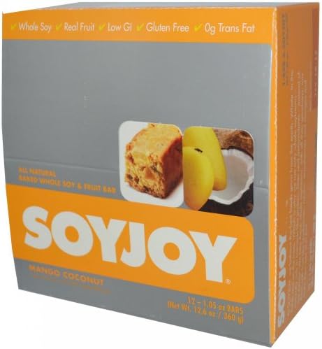 Soyjoy Bar Mango Coconut -- 12 Bars