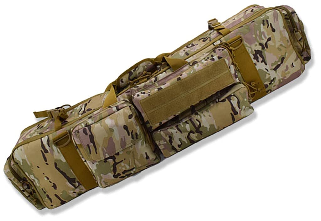 Estuche Para Rifle Táctico Para Arma, Suave Acolchado Con Cerradura Carabina Bolsa Para Caña De Pescar Mochila Para Pistola Y Escopeta De Airsoft Con Correa Camouflage
