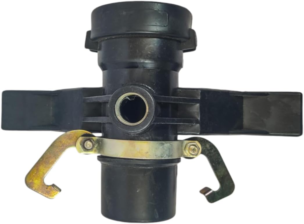 Heavy Duty Sprinkler Fitting Nozzle Stand with Clamp | Irrigation Quick Coupling Valve Connector | Quick Hose Connector for Agriculture & Garden Water Pipe | Pack of 2 - Black | 3"