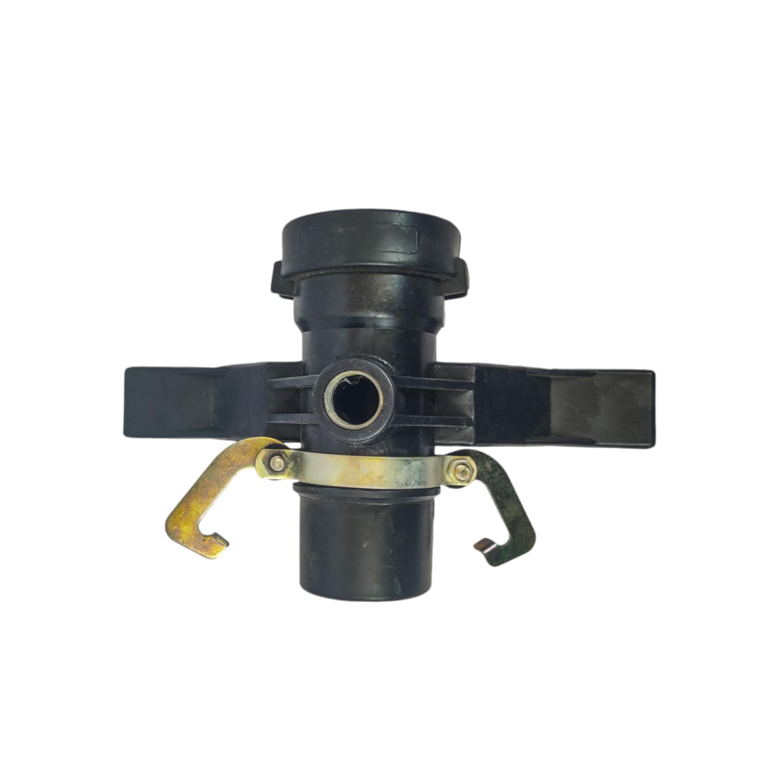 Heavy Duty Sprinkler Fitting Nozzle Stand with Clamp | Irrigation Quick Coupling Valve Connector | Quick Hose Connector for Agriculture & Garden Water Pipe | Pack of 2 - Black | 3"