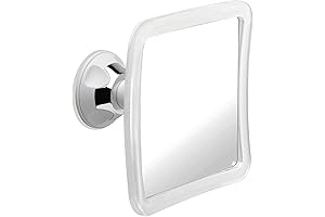 Upgraded Suction, Fogless Shower Mirror for Shaving