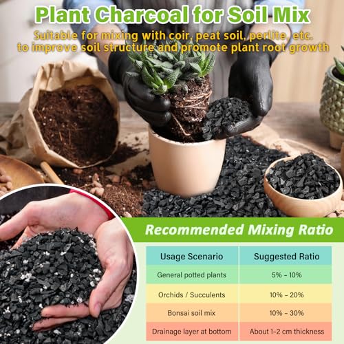 Image of Legigo 8 QT Horticultural Charcoal- Natural Biochar Soil Amendment