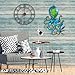 JOYBEE HOME&GARDEN Octopus Wall art Decor-Outdoor Indoor Coastal Hanging Art-Ocean Theme Decor for Patio Backyard Yard Fence pool Bathroom Living room-Costal Decorations(BLUE)