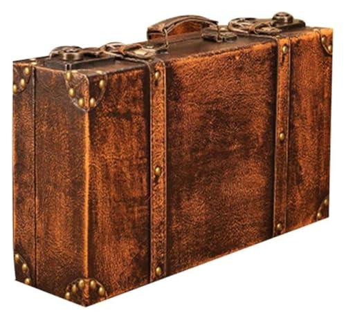 Maleta retro de cuero nostálgica y baúl de madera antiguo para revivir los viajes clásicos 2