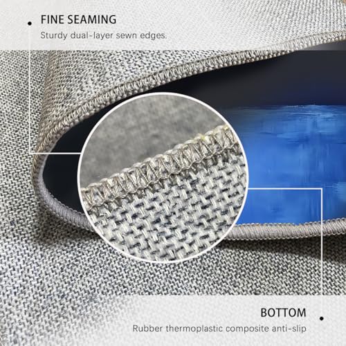 Tapis de cuisine lavable grand tapis antidérapant bleu - 7