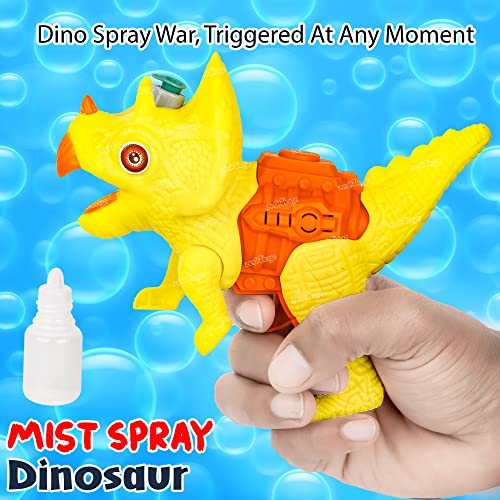 Image of Zest 4 Toyz Dinosaur Water Gun Toy for Kids with Light Battery Operated Dino Mist Spray Gun Action Dinosaur Water Toy for Boys & Girls Kids Toys Birthday Gift for Boys and Girls - Yellow